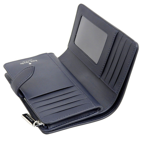 ケイトスペード 財布 レディース 二つ折り財布 アウトレット ブレイザーブルー スカイラー ミディアムコンパクトバイフォールドウォレット schuyler med compact KG676-960 KATE SPADE