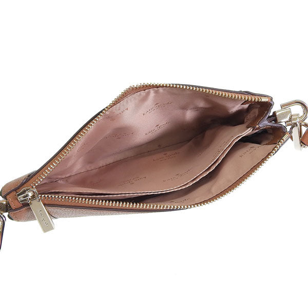 ケイトスペード バッグ レディース ショルダーバッグ アウトレット レザー ブラウン レナ ダブルコンパートメント クロスボディ lena dbl comp cb KH430-200 KATE SPADE