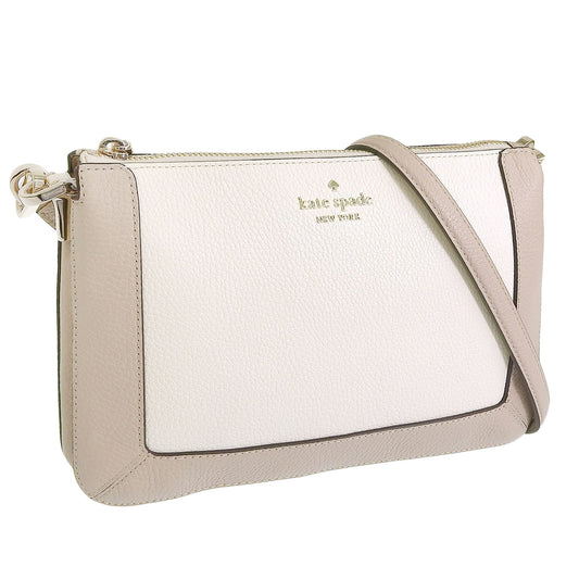 ケイトスペード バッグ レディース ショルダーバッグ アウトレット レザー ベージュマルチ レナ カラーブロック ダブルコンパートメント クロスボディ lena colorblock pebb dbl comp cb KH444-250 KATE SPADE