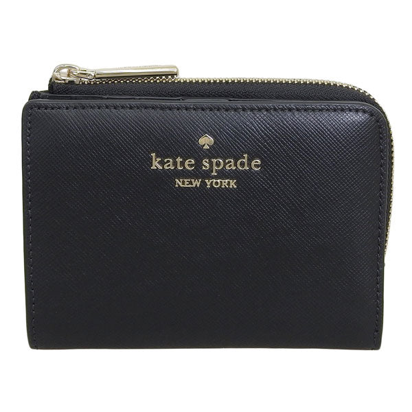 【美品】kate spade ケイトスペード 折り財布 レザー 無地 1033 kate spade NEW YORK ケイトスペード 財布 二つ折り財布 KF534
