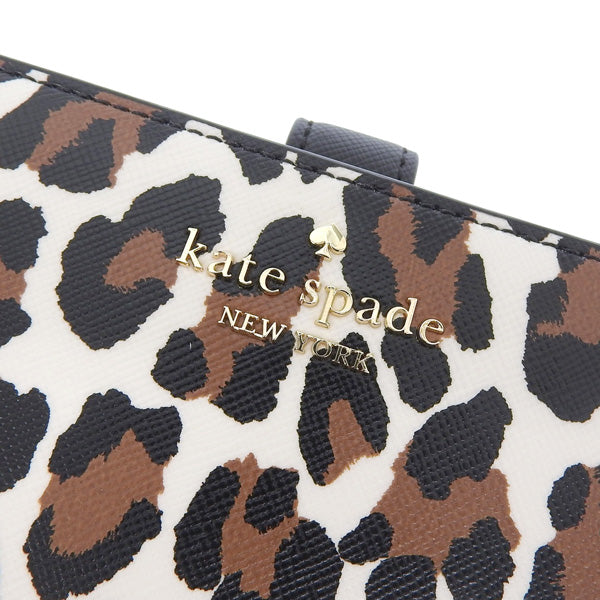 ケイトスペード 財布 レディース 二つ折り財布 アウトレット レオパード マディソン ミディアムコンパクトバイフォールドウォレット madison med combifld KH781-250 KATE SPADE