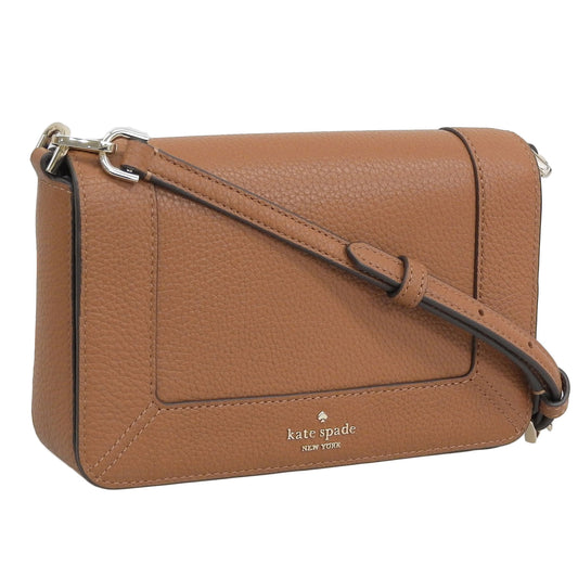 ケイトスペード バッグ レディース ショルダーバッグ アウトレット レザー ブラウン レナ スモール フラップ クロスボディ lena sm flp crossbdy KH784-200 KATE SPADE