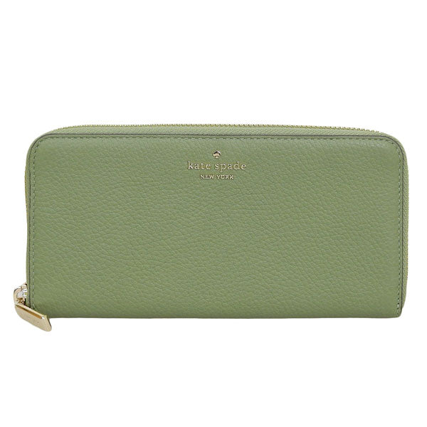 ケイトスペード 財布 レディース 長財布 アウトレット レザー グリーン レナ lena lg cont wallet KH786-300 KATE SPADE