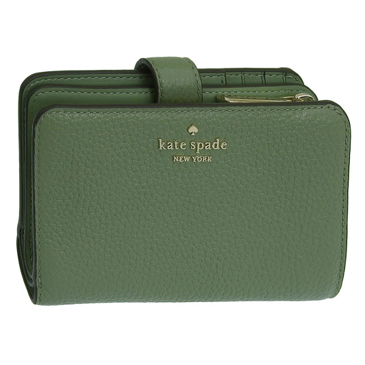 ケイトスペード 財布 レディース 二つ折り財布 アウトレット レザー グリーン レナ ミディアムコンパクトバイフォールドウォレット LENA MD COMPBIFOLD KH787-300 KATE SPADE