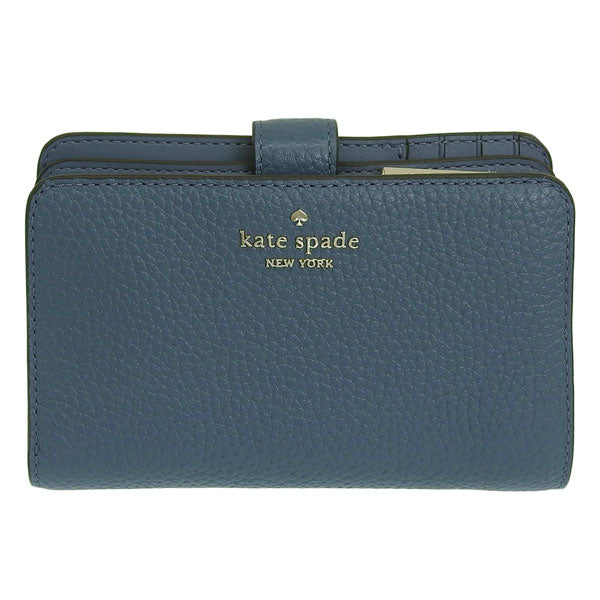 ケイトスペード 財布 レディース 二つ折り財布 アウトレット レザー ブルー レナ ミディアムコンパクトバイフォールドウォレット LENA MD COMPBIFOLD KH787-404 KATE SPADE
