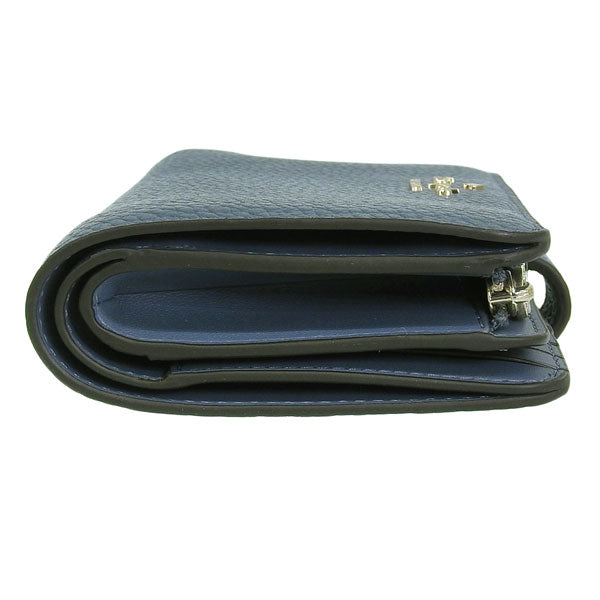ケイトスペード 財布 レディース 二つ折り財布 アウトレット レザー ブルー レナ ミディアムコンパクトバイフォールドウォレット LENA MD COMPBIFOLD KH787-404 KATE SPADE