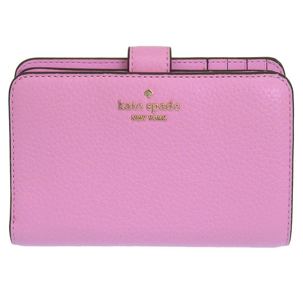 ケイトスペード 財布 レディース 二つ折り財布 アウトレット レザー ピンク レナ ミディアムコンパクトバイフォールドウォレット LENA MD COMPBIFOLD KH787-652 KATE SPADE