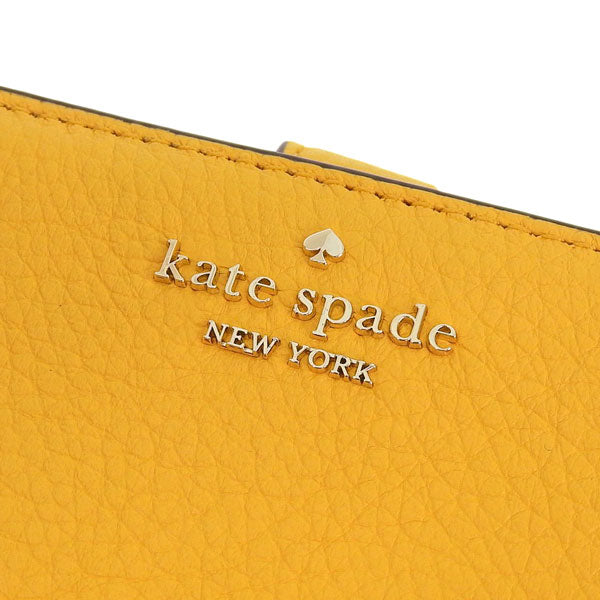ケイトスペード 財布 レディース 二つ折り財布 アウトレット レザー イエローレナ ミディアムコンパクトバイフォールドウォレット lena md compbifold KH787-700 KATE SPADE