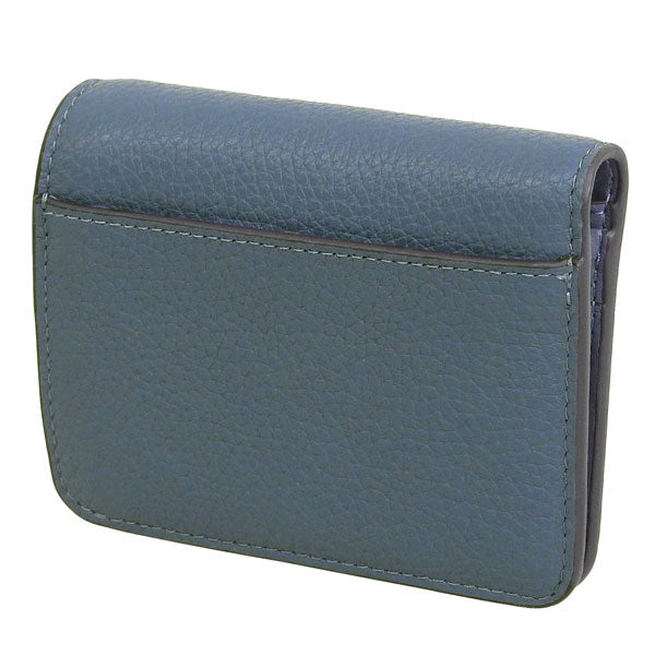 ケイトスペード 財布 レディース 二つ折り財布 アウトレット ぺブルレザー ブルー レナ スモールバイフォールドウォレット lena sm slimbfld wlf KH788-788 KATE SPADE