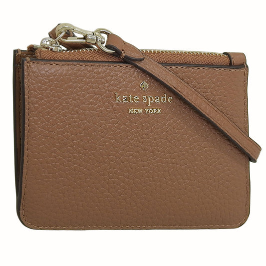 ケイトスペード カードケース レディース コインケース 小銭入れ アウトレット レザー ブラウン レナ スモールカードホルダー リスレット lena sm crdhldr wrlt KH789-200 KATE SPADE