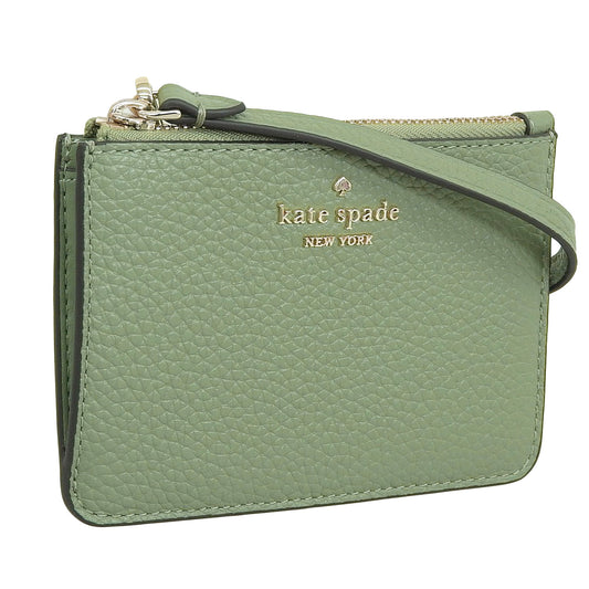 ケイトスペード カードケース パスケース 定期入れ コインケース 小銭入れ レディース アウトレット レザー グリーン レナ lena sm crdhldr wrlt KH789-300 KATE SPADE