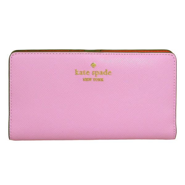 ケイトスペード 財布 レディース 長財布 アウトレット サフィアーノレザー ピンク マディソン madison lg slm bifld KI366-651 KATE SPADE