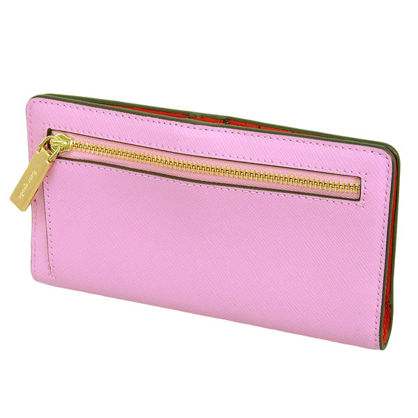 ケイトスペード 財布 レディース 長財布 アウトレット サフィアーノレザー ピンク マディソン madison lg slm bifld KI366-651 KATE SPADE