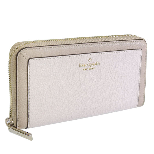ケイトスペード 財布 レディース 長財布 アウトレット レザー ベージュ レナ カラーブロック ラージコンチネンタルウォレット lena colorblock pebb lg cont wallet KI835-250 KATE SPADE