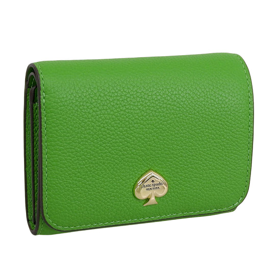 ケイトスペード 財布 レディース 二つ折り財布 アウトレット ペブルレザー グリーン ケイラ kayla pebbled leather small KK056-301 KATE SPADE