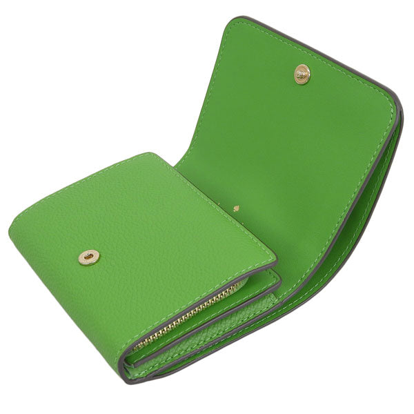 ケイトスペード 財布 レディース 二つ折り財布 アウトレット ペブルレザー グリーン ケイラ kayla pebbled leather small KK056-301 KATE SPADE