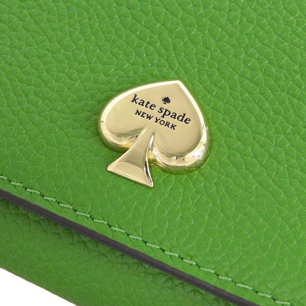 ケイトスペード 財布 レディース 二つ折り財布 アウトレット ペブルレザー グリーン ケイラ kayla pebbled leather small KK056-301 KATE SPADE