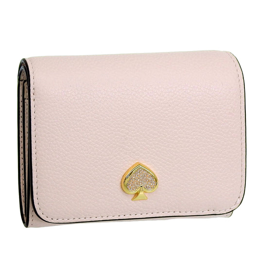 ケイトスペード 財布 レディース 二つ折り財布 アウトレット ペブルレザー ピンク ケイラ kayla embellished hardware sma KK113-650 KATE SPADE