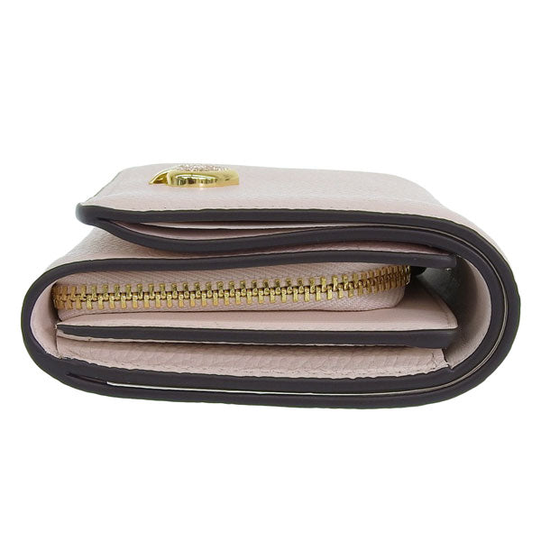 ケイトスペード 財布 レディース 二つ折り財布 アウトレット ペブルレザー ピンク ケイラ kayla embellished hardware sma KK113-650 KATE SPADE