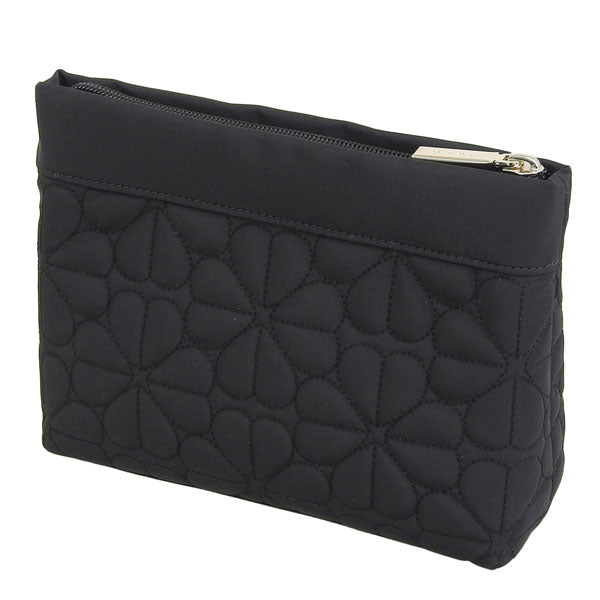 ケイトスペード コスメポーチ 化粧ポーチ レディース アウトレット ブラック spade flower qu cosmetic KK254-001 KATE SPADE
