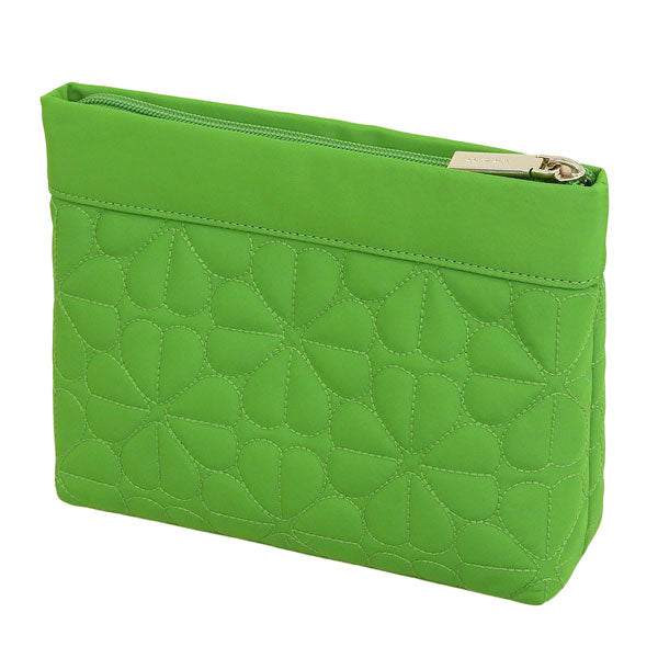 ケイトスペード コスメポーチ 化粧ポーチ レディース アウトレット グリーン spade flower qu cosmetic KK254-300 KATE SPADE