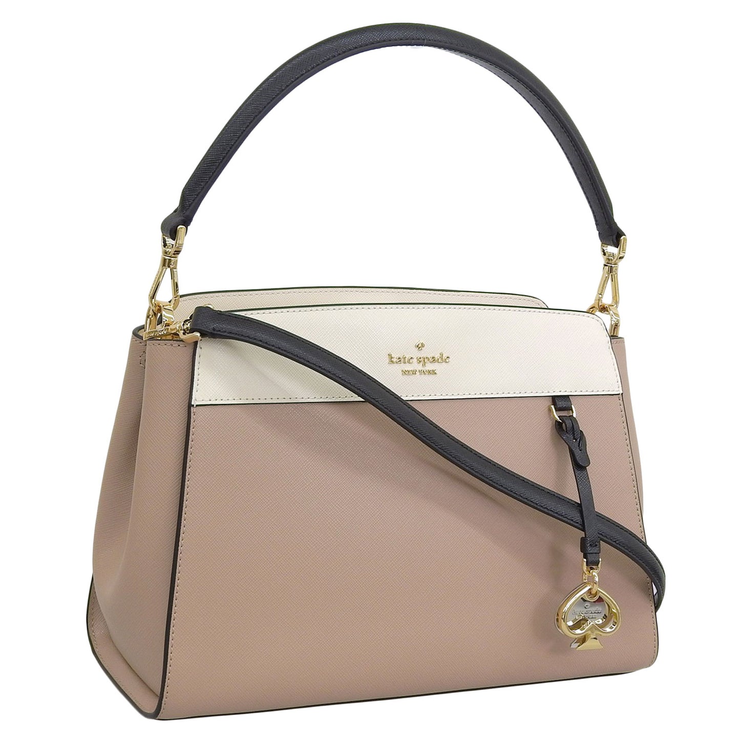 ケイトスペード バッグ レディース ショルダーバッグ ハンドバッグ 2WAY アウトレット レザー ベージュ マディソン madison medium satchel KK286-200 KATE SPADE