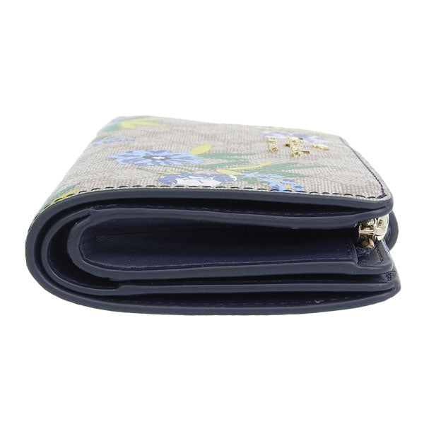 ケイトスペード 財布 レディース 二つ折り財布 アウトレット ベージュマルチ spade fiower spade fiower fe med comp bifld KK912-960 KATE SPADE