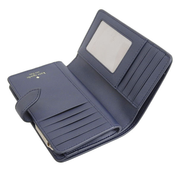 ケイトスペード 財布 レディース 二つ折り財布 アウトレット ベージュマルチ spade fiower spade fiower fe med comp bifld KK912-960 KATE SPADE