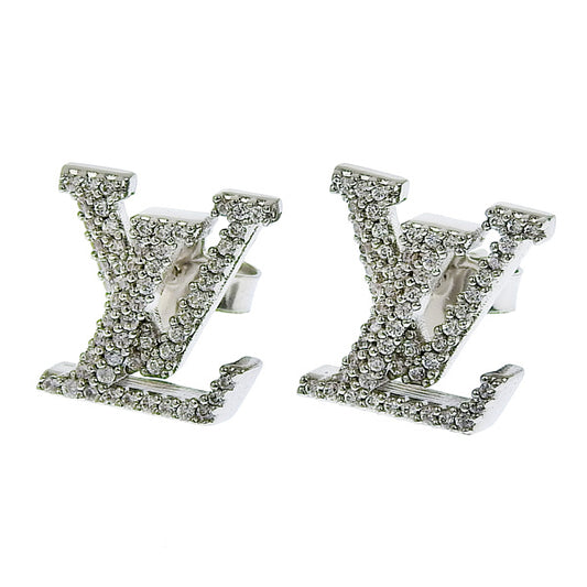 ルイヴィトン アクセサリー レディース ピアス シルバー ピアス・LV アイコニック ストラス M00608 LOUIS VUITTON