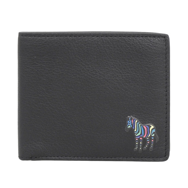 ポールスミス 財布 メンズ 二つ折り財布 ブラック WALLET B COIN M2A6078-KZEBRA-79 PAUL SMITH　一粒万倍日 母の日　土日祝も毎日発送します