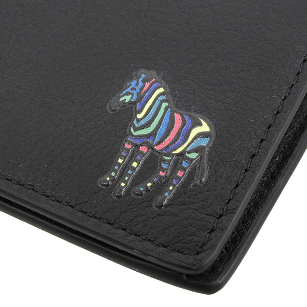 ポールスミス 財布 メンズ 二つ折り財布 ブラック WALLET B COIN M2A6078-KZEBRA-79 PAUL SMITH　一粒万倍日 母の日　土日祝も毎日発送します