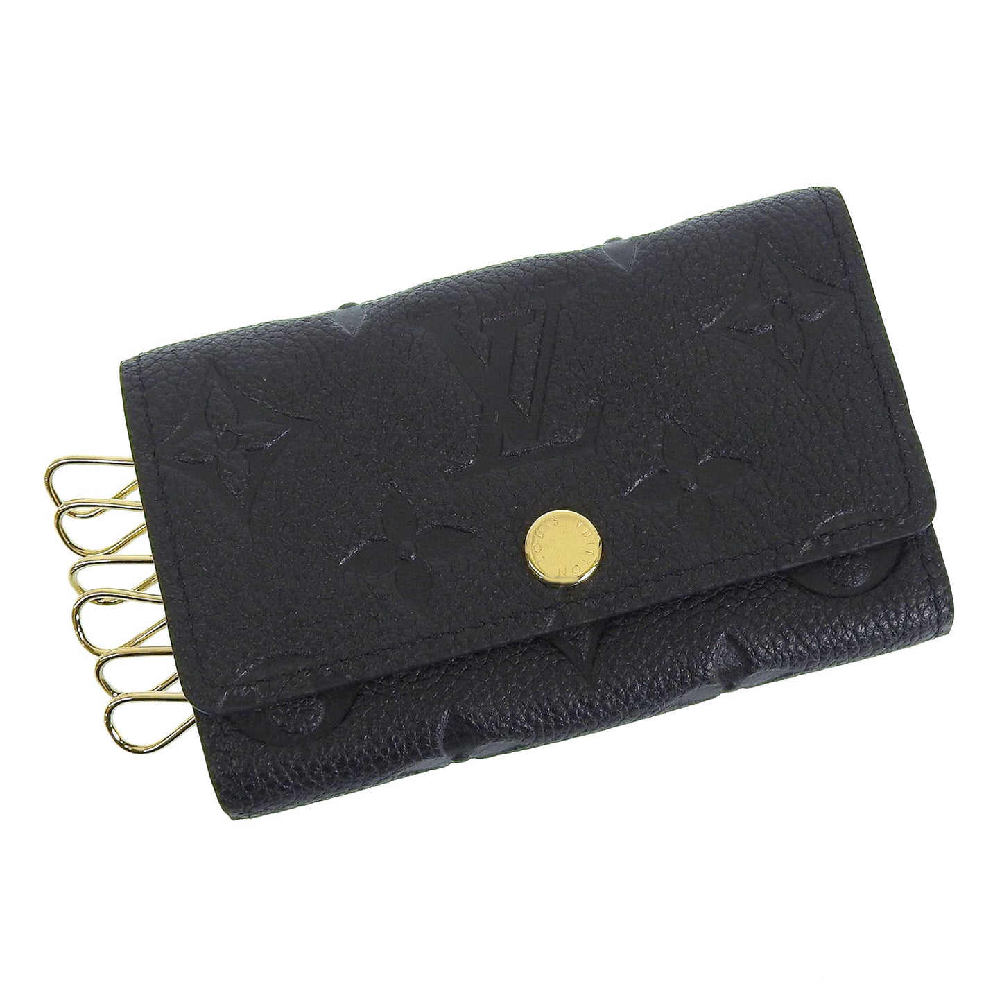 ルイヴィトン キーケース 6連  レディース モノグラム アンプラントレザー ブラック ミュルティクレ6 M64421 LOUIS VUITTON