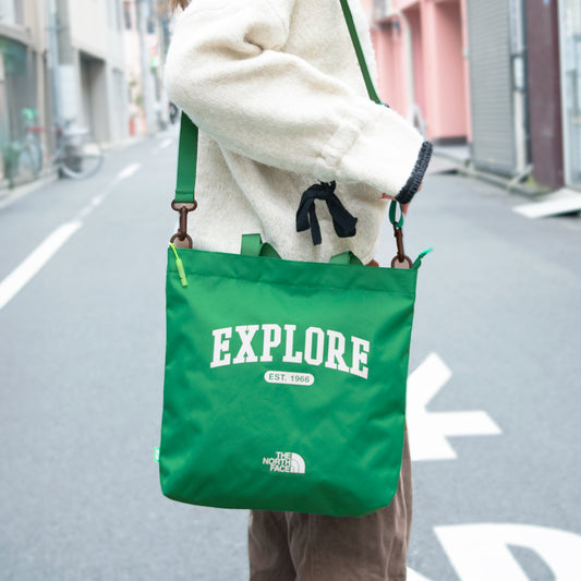 ノースフェイス バッグ メンズ レディース 2WAY トートバッグ グリーン KIDS MULTI CROSS BAG L NN2PQ07T-GRE THE NORTH FACE A4対応 母の日　土日祝も毎日発送します