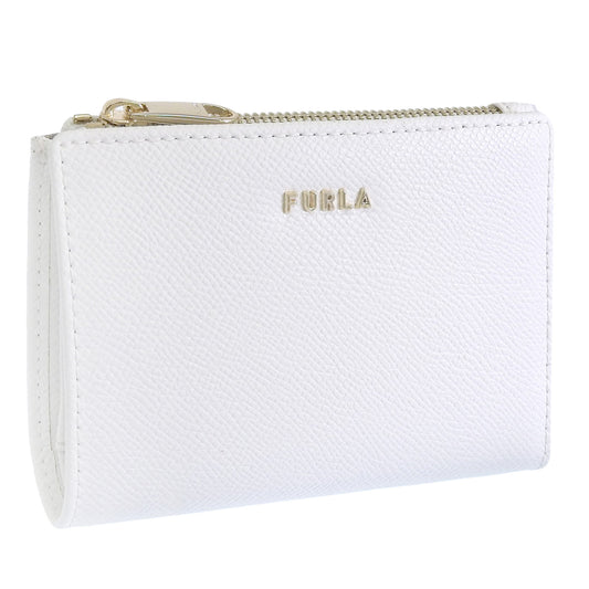 フルラ 財布 レディース 二つ折り財布 アウトレット レザー ホワイト FURLA CLASSIC S BI FOLD S Z/W WALLET PCK5CL0BX030601B00