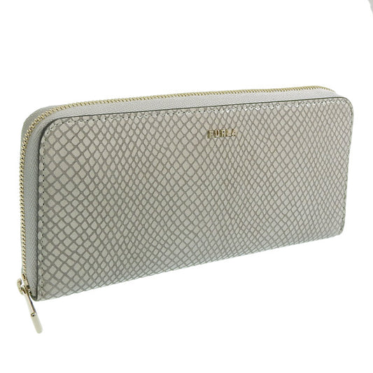 フルラ 財布 レディース 長財布 アウトレット レザー グレー BABYLON XL ZIP AROUND SLIM PCX8UNOBX0049M7Y00 FURLA