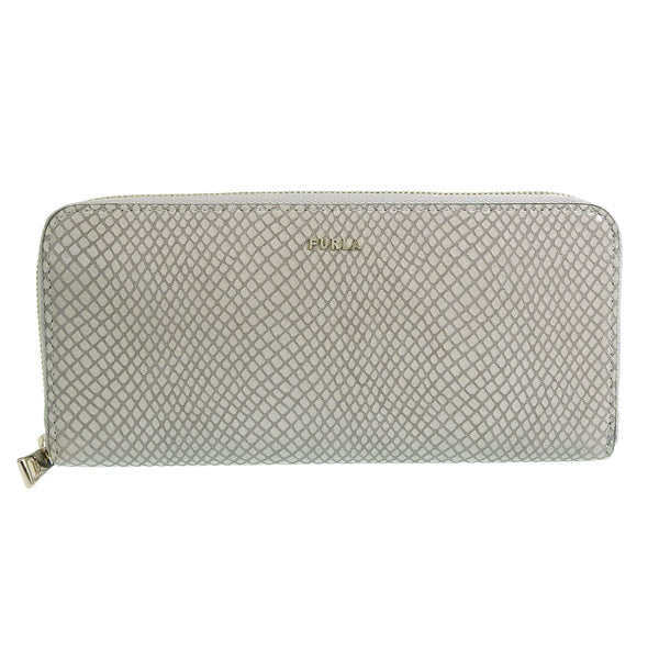 フルラ 財布 レディース 長財布 アウトレット レザー グレー BABYLON XL ZIP AROUND SLIM PCX8UNOBX0049M7Y00 FURLA