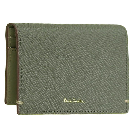 ポールスミス 小物 メンズ カードケース アウトレット レザー グレー PSMC0214 PAUL SMITH 母の日　土日祝も毎日発送します