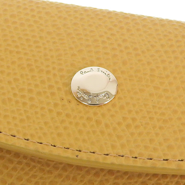 ポールスミス 小物 メンズ レディース カードケース アウトレット レザー イエロー PSMC0223 PAUL SMITH 母の日　土日祝も毎日発送します