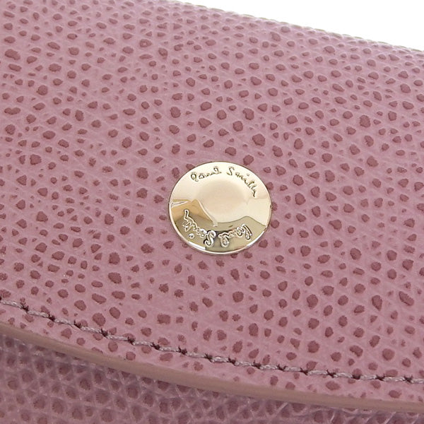 ポールスミス 小物 メンズ レディース カードケース アウトレット レザー ピンク PSMC0224 PAUL SMITH 母の日　土日祝も毎日発送します