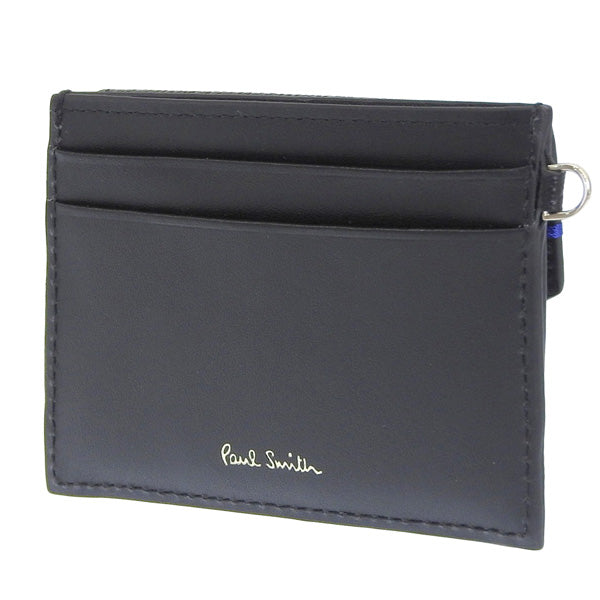 ポールスミス 小物 メンズ レディース カードケース アウトレット レザー ブラック PSMC0225 PAUL SMITH 母の日　土日祝も毎日発送します