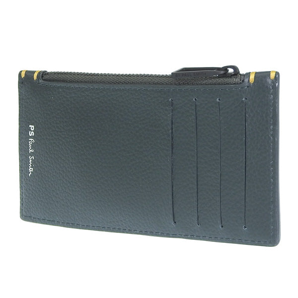 ポールスミス 小物 メンズ カードケース アウトレット レザー ダークグリーン PSMC0226 PAUL SMITH 母の日　土日祝も毎日発送します