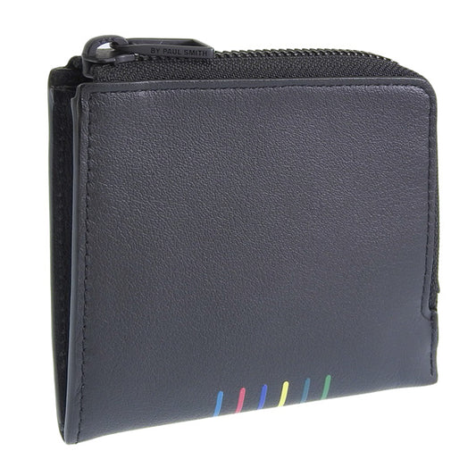 ポールスミス 財布 メンズ ミニ財布 アウトレット レザー ブラック PSME0147 PAUL SMITH 母の日　土日祝も毎日発送します