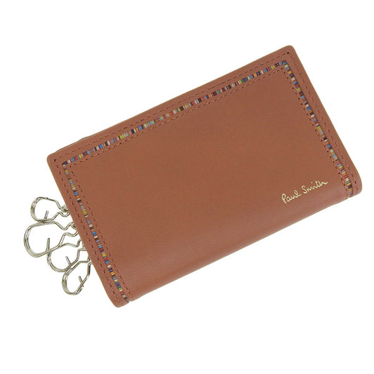 ポールスミス 小物 メンズ レディース アウトレット 4連 キーケース 鍵入れ レザー レンガ BPS276 PSMK0133 PAUL SMITH　bps27622