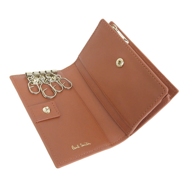 ポールスミス 小物 メンズ レディース アウトレット 4連 キーケース 鍵入れ レザー レンガ BPS276 PSMK0133 PAUL SMITH　bps27622