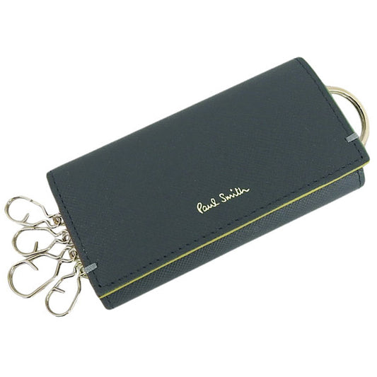 ポールスミス 小物 メンズ キーケース アウトレット レザー ネイビー PSMK0156 PAUL SMITH 母の日　土日祝も毎日発送します