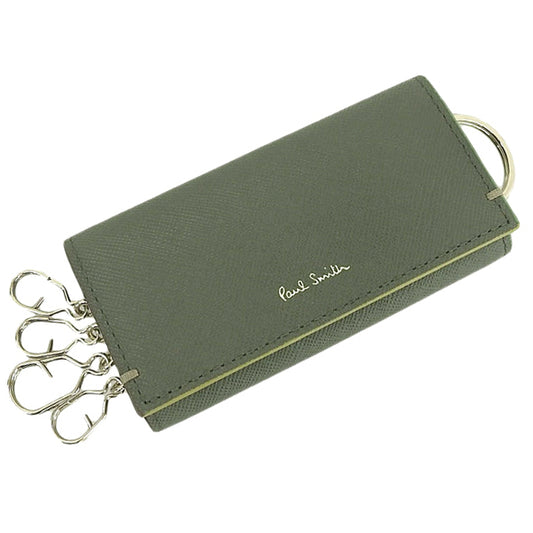 ポールスミス 小物 メンズ キーケース アウトレット レザー グレー PSMK0158 PAUL SMITH 母の日　土日祝も毎日発送します
