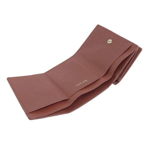 ポールスミス 財布 メンズ アウトレット 三つ折り財布 レザー レンガ MSTトリム IN PSMSW0253 PAUL SMITH　bps20322 母の日　土日祝も毎日発送します