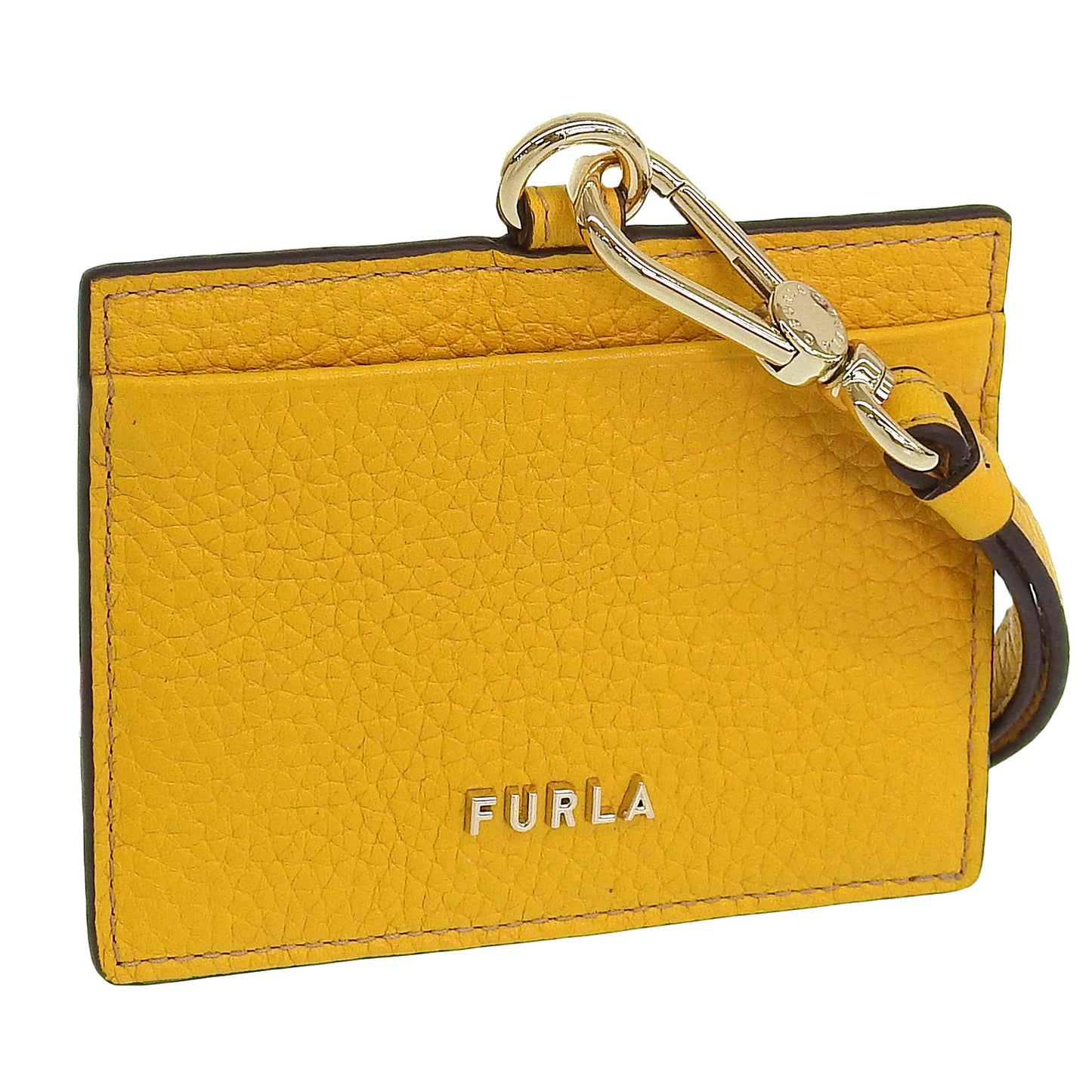 フルラ カードケース パスケース 定期入れ レディース アウトレット レザー イエロー FURLA RIZY-BADGE HOLDER S PU47RZYBX03050564S