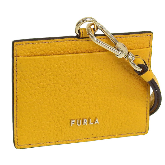 フルラ カードケース パスケース 定期入れ レディース アウトレット レザー イエロー FURLA RIZY-BADGE HOLDER S PU47RZYBX03050564S