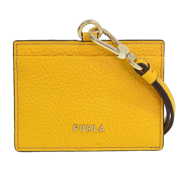 フルラ カードケース パスケース 定期入れ レディース アウトレット レザー イエロー FURLA RIZY-BADGE HOLDER S PU47RZYBX03050564S